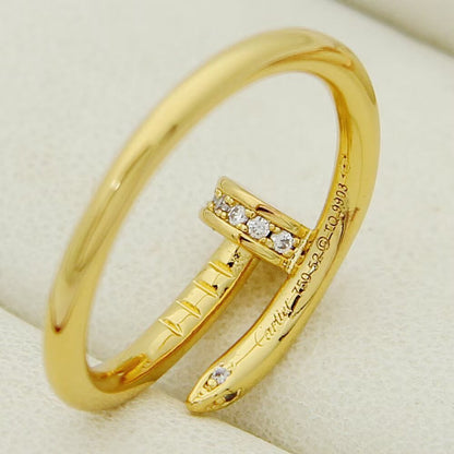 [Luna Brilliance]JUSTE 1.8MM HALF DIAMOND RING