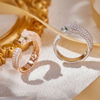 [Luna Brilliance]PANTHERE FULL DIAMOND SMALL RING