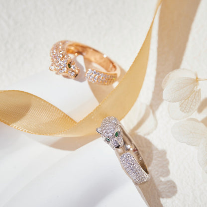 [Luna Brilliance]PANTHERE FULL DIAMOND SMALL RING