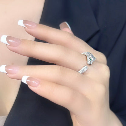 [Luna Brilliance]PANTHERE FULL DIAMOND SMALL RING