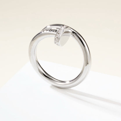 [Luna Brilliance]JUSTE RING 2.6MM HALF DIAMOND