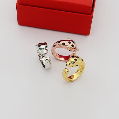 [Luna Brilliance]PANTHERE SPOTTED MEDIUM RING