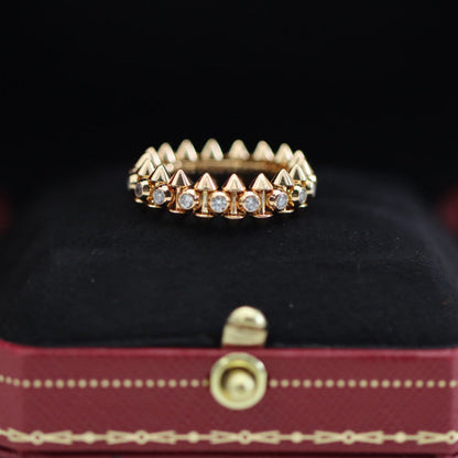 [Luna Brilliance]CLASH 6.8MM DIAMOND MEDIUM RING