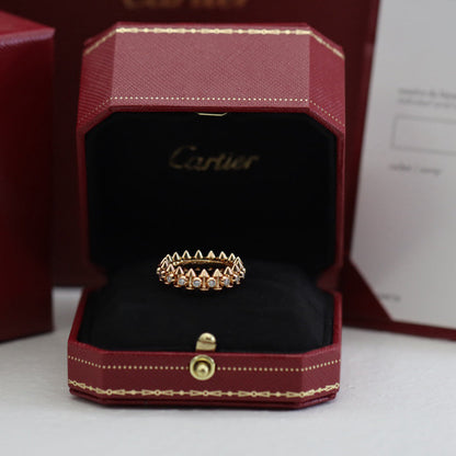 [Luna Brilliance]CLASH 6.8MM DIAMOND MEDIUM RING
