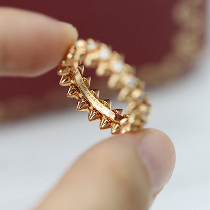 [Luna Brilliance]CLASH 6.8MM DIAMOND MEDIUM RING