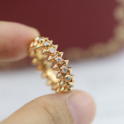 [Luna Brilliance]CLASH 6.8MM DIAMOND MEDIUM RING