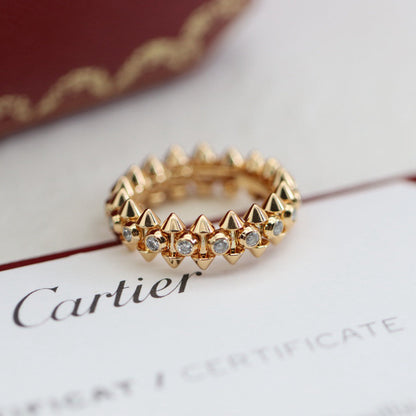 [Luna Brilliance]CLASH 6.8MM DIAMOND MEDIUM RING