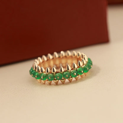 [Luna Brilliance]CLASH 7.9MM AGATE CHALCEDONY RING