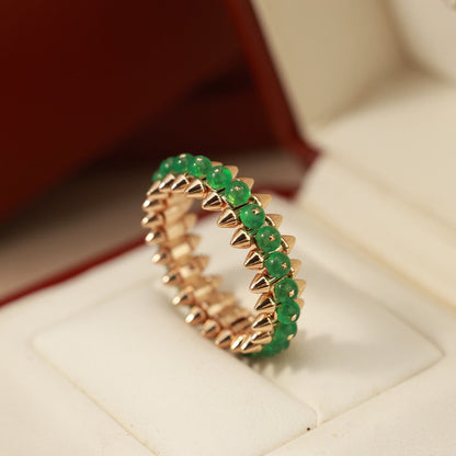 [Luna Brilliance]CLASH 7.9MM AGATE CHALCEDONY RING