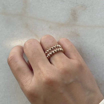 [Luna Brilliance]CLASH 9.2MM DOUBLE ROW RING