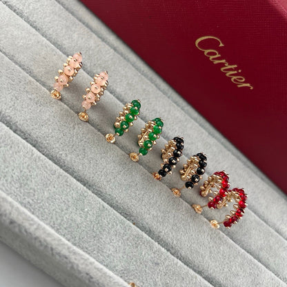 [Luna Brilliance]CLASH 7.9MM AGATE CHALCEDONY EARRINGS