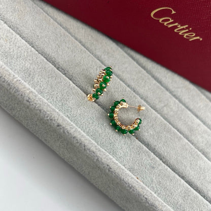 [Luna Brilliance]CLASH 7.9MM AGATE CHALCEDONY EARRINGS