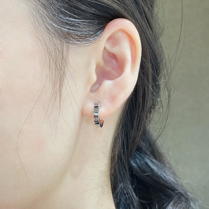 [Luna Brilliance]LOVE EARRINGS 2.65 MM NO DIAMOND SMALL