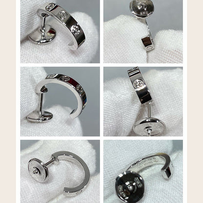 [Luna Brilliance]LOVE EARRINGS 2.65 MM NO DIAMOND SMALL