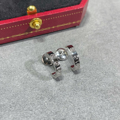 [Luna Brilliance]LOVE EARRINGS 2.65 MM NO DIAMOND SMALL