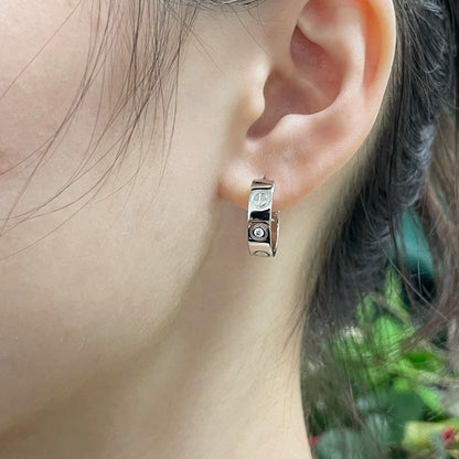 [Luna Brilliance]LOVE EARRINGS 5.7MM 2 DIAMONDS