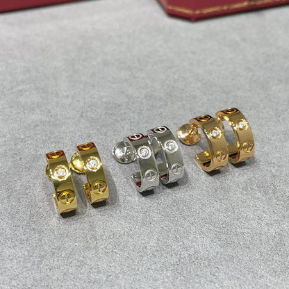 [Luna Brilliance]LOVE EARRINGS 5.7MM 2 DIAMONDS