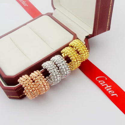 [Luna Brilliance]CLASH 9.2MM DOUBLE ROW EARRINGS