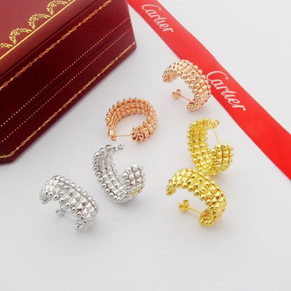 [Luna Brilliance]CLASH 9.2MM DOUBLE ROW EARRINGS