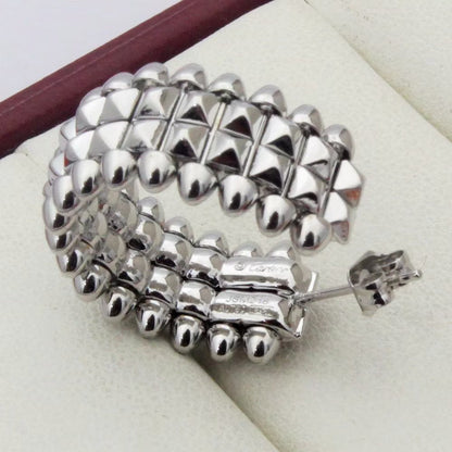 [Luna Brilliance]CLASH 9.2MM DOUBLE ROW EARRINGS