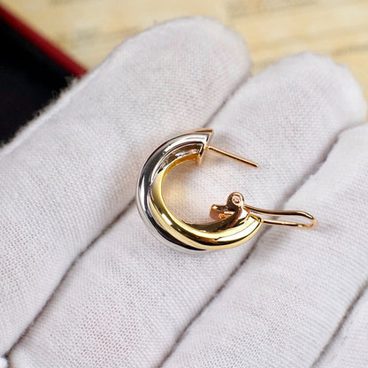 [Luna Brilliance]TRINITY ON DIAMOND CLASSIC EARRINGS