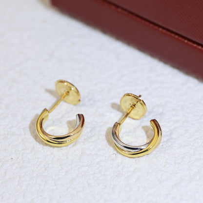 [Luna Brilliance]TRINITY ON DIAMOND MINI EARRINGS