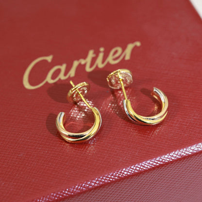 [Luna Brilliance]TRINITY ON DIAMOND MINI EARRINGS