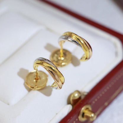 [Luna Brilliance]TRINITY ON DIAMOND MINI EARRINGS