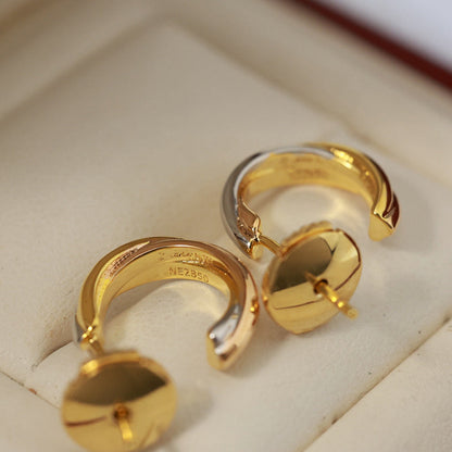 [Luna Brilliance]TRINITY ON DIAMOND MINI EARRINGS