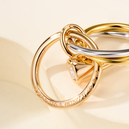 [Luna Brilliance]TRINITY ON DIAMOND  EARRINGS
