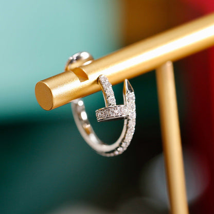 [Luna Brilliance]JUSTE FULL DIAMOND SMALL EARRINGS