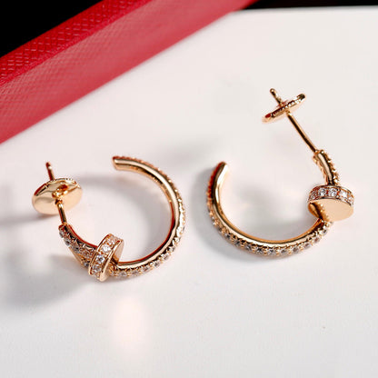 [Luna Brilliance]JUSTE FULL DIAMOND SMALL EARRINGS