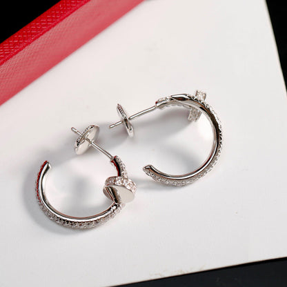 [Luna Brilliance]JUSTE FULL DIAMOND SMALL EARRINGS