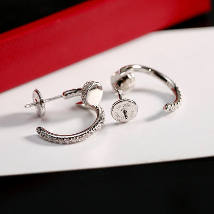 [Luna Brilliance]JUSTE FULL DIAMOND SMALL EARRINGS