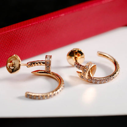 [Luna Brilliance]JUSTE FULL DIAMOND SMALL EARRINGS