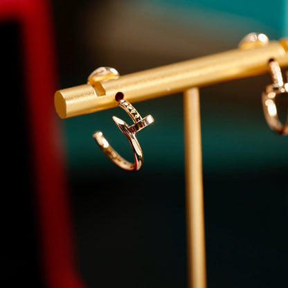 [Luna Brilliance]JUSTE NO DIAMOND SMALL EARRINGS