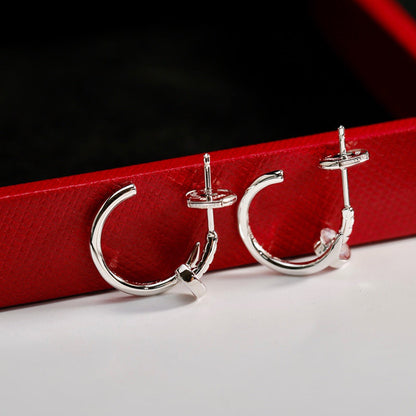 [Luna Brilliance]JUSTE NO DIAMOND SMALL EARRINGS