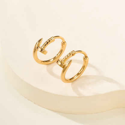 [Luna Brilliance]JUSTE NO DIAMOND MINI EARRINGS