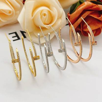 [Luna Brilliance]JUSTE FULL DIAMOND LARGE EARRINGS