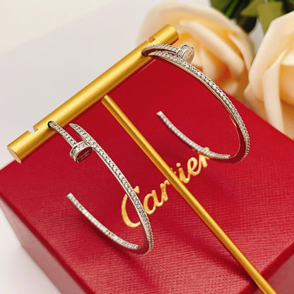 [Luna Brilliance]JUSTE FULL DIAMOND LARGE EARRINGS