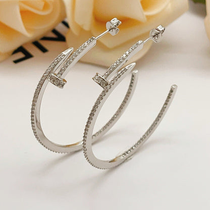 [Luna Brilliance]JUSTE FULL DIAMOND LARGE EARRINGS