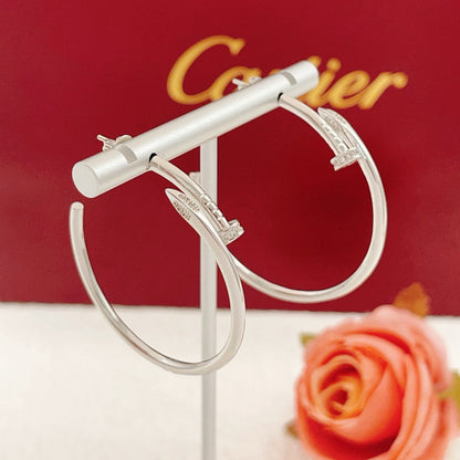 [Luna Brilliance]JUSTE HALF DIAMOND LARGE EARRINGS