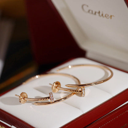 [Luna Brilliance]JUSTE HALF DIAMOND LARGE EARRINGS