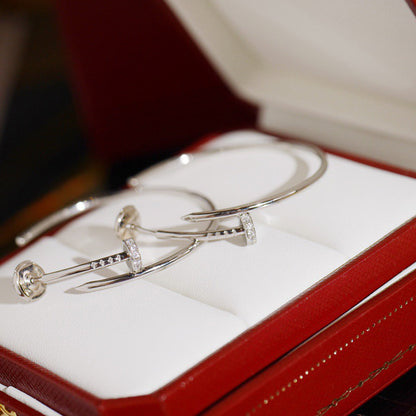 [Luna Brilliance]JUSTE HALF DIAMOND LARGE EARRINGS