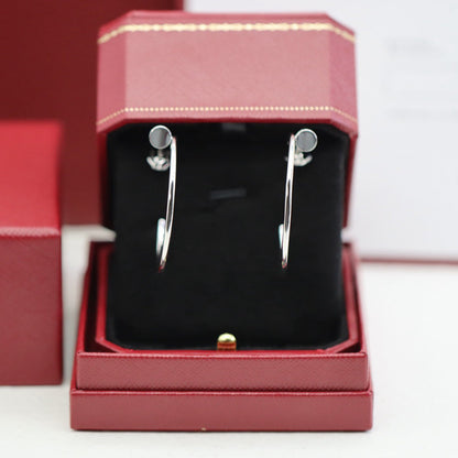 [Luna Brilliance]JUSTE HALF DIAMOND LARGE EARRINGS