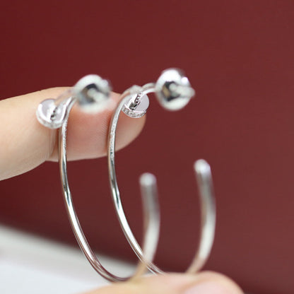 [Luna Brilliance]JUSTE HALF DIAMOND LARGE EARRINGS
