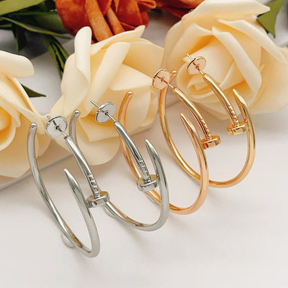 [Luna Brilliance]JUSTE NO DIAMOND LARGE EARRINGS