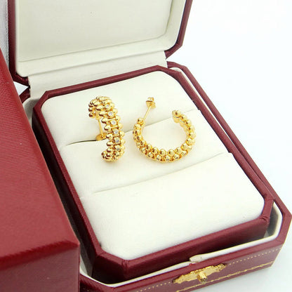 [Luna Brilliance]CLASH FULL DIAMOND MEDIUM EARRINGS