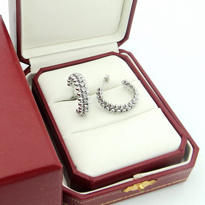 [Luna Brilliance]CLASH FULL DIAMOND MEDIUM EARRINGS