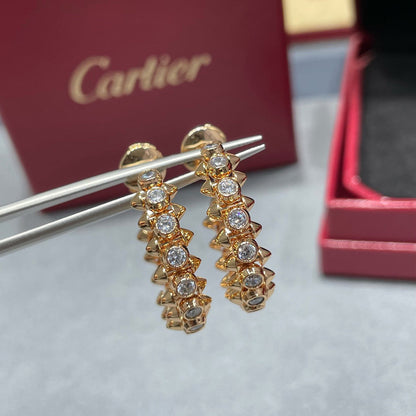[Luna Brilliance]CLASH FULL DIAMOND MEDIUM EARRINGS